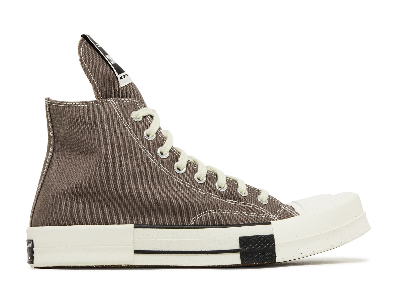 RICK OWENS X TURBODRK CHUCK 70 LACELESS 'IRON' - 1