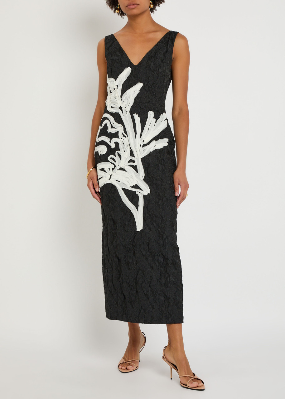 Erdem Patterned-jacquard Woven Midi Dress - 4
