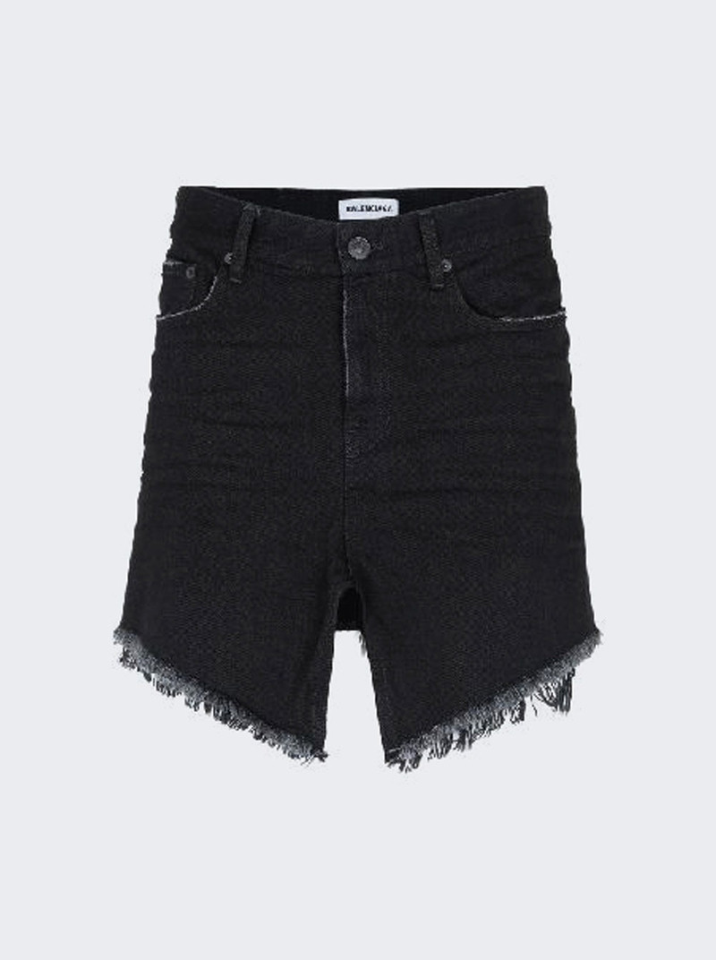 Cut-up Mini Skirt Rubber Black - 1