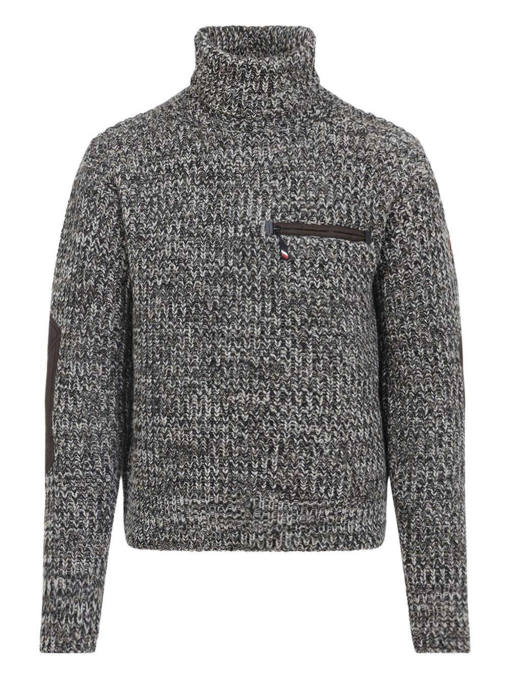 roll-neck elbow-patches sweater - 1