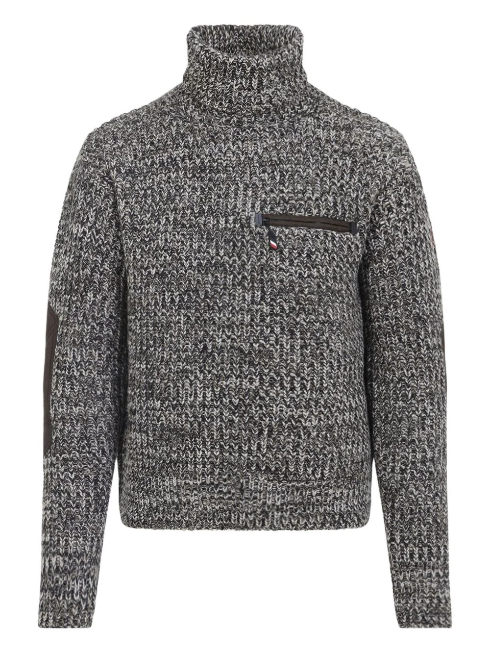 roll-neck elbow-patches sweater - 1