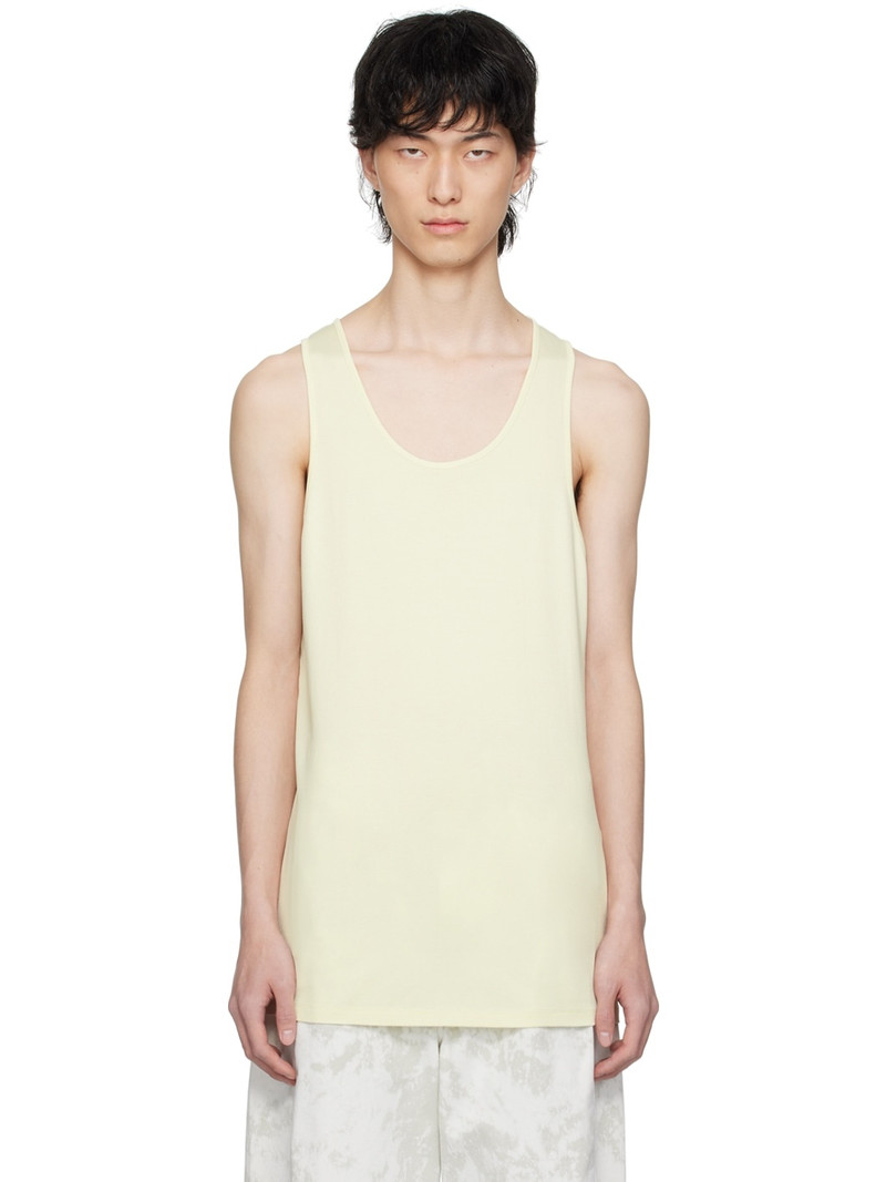 Yellow Scoop Neck Tank Top - 1