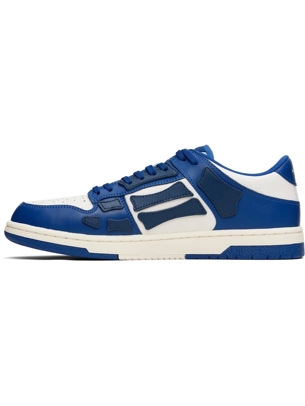 Navy & White Skel Top Low Sneakers - 3