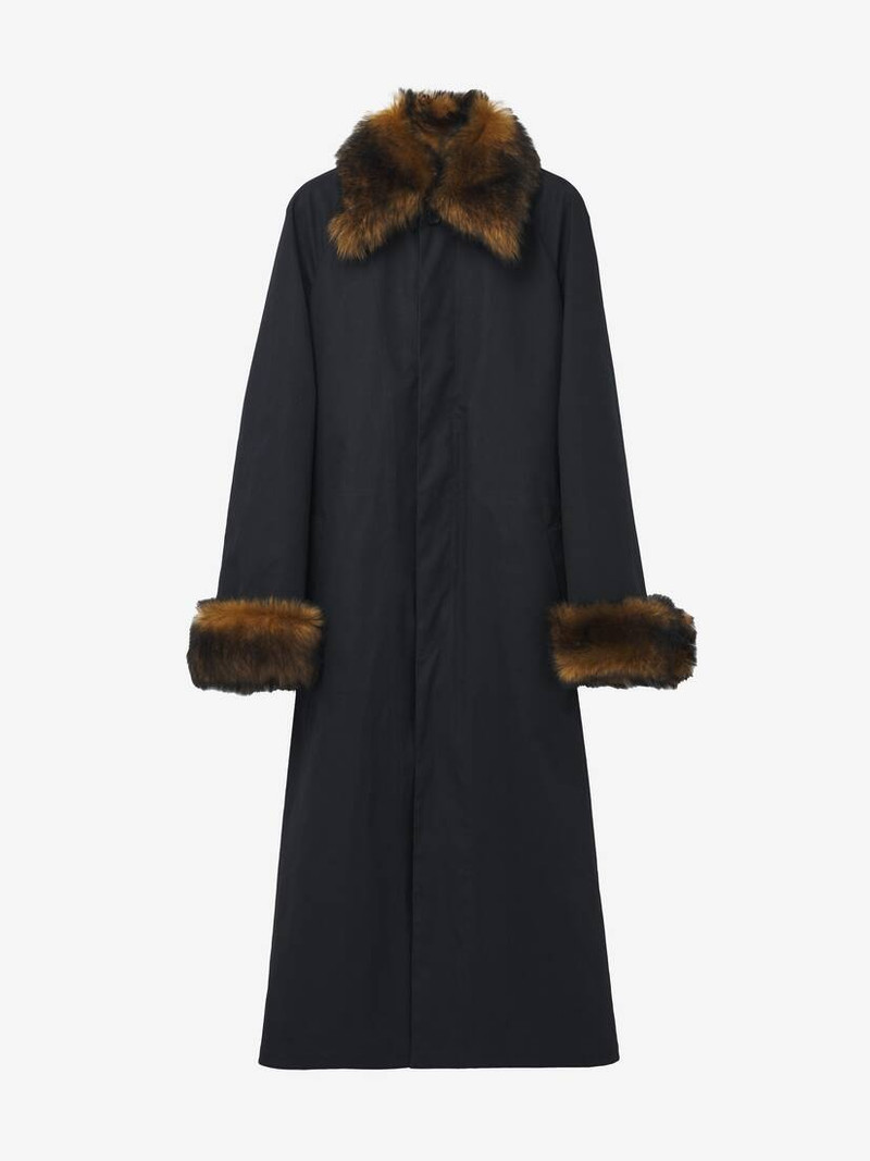 Shearling Detail Raincoat 1