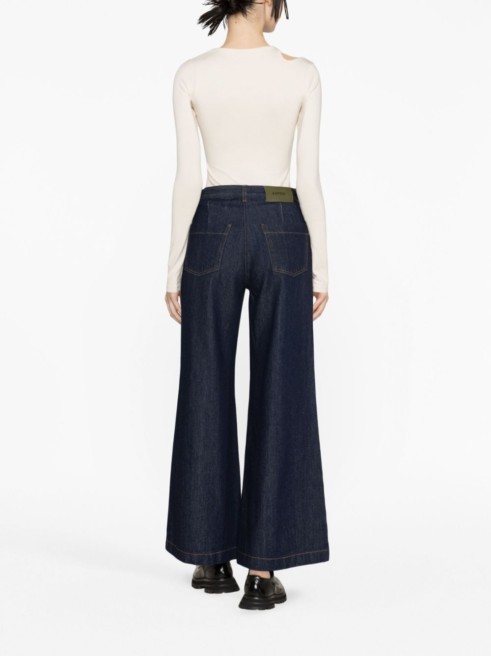 wide-leg flared jeans - 3