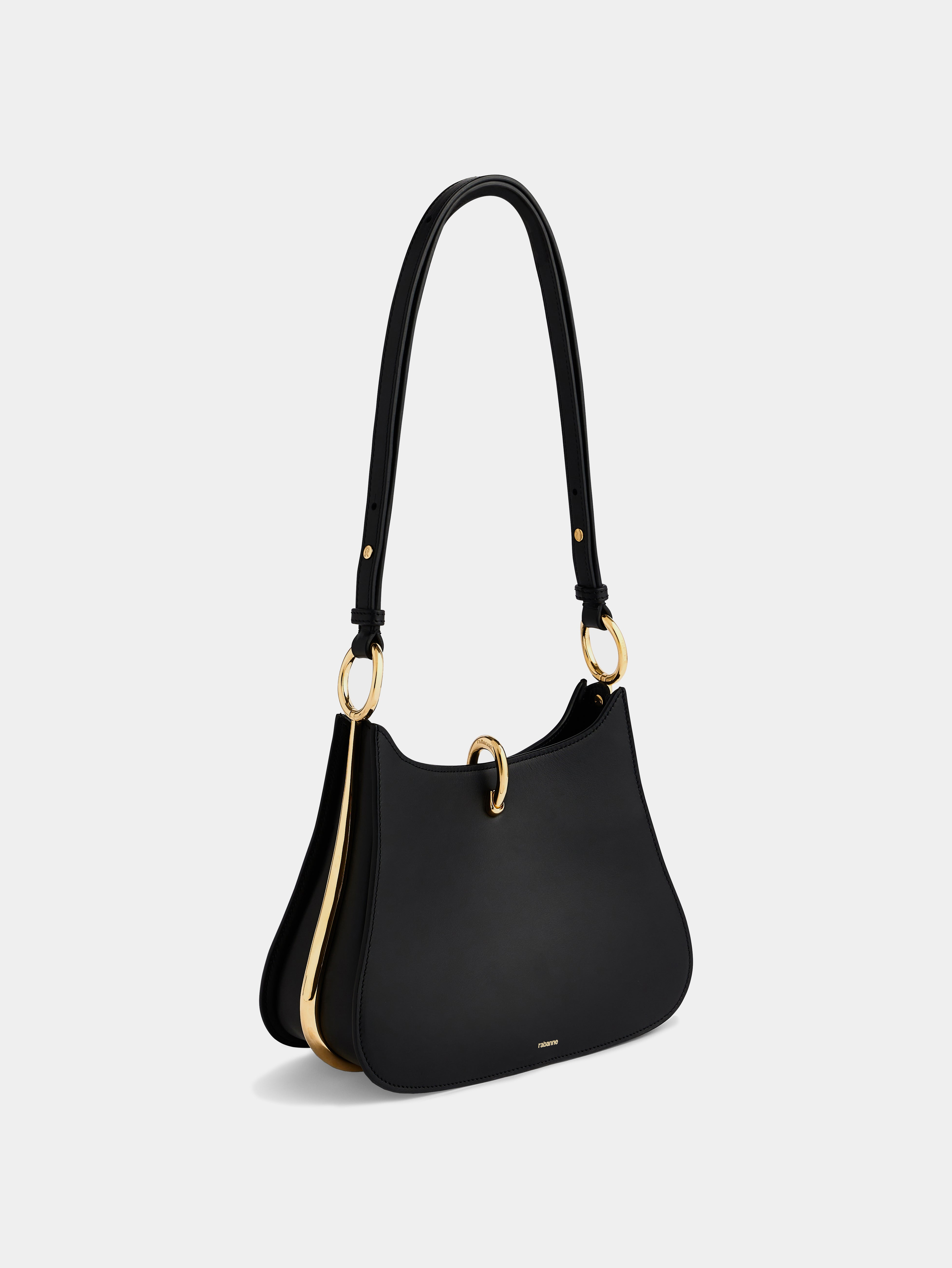 MEDIUM RING LEATHER BAG - 2