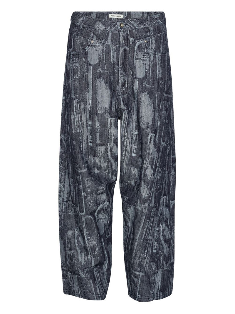 HENRIK VIBSKOV printed jeans outlook