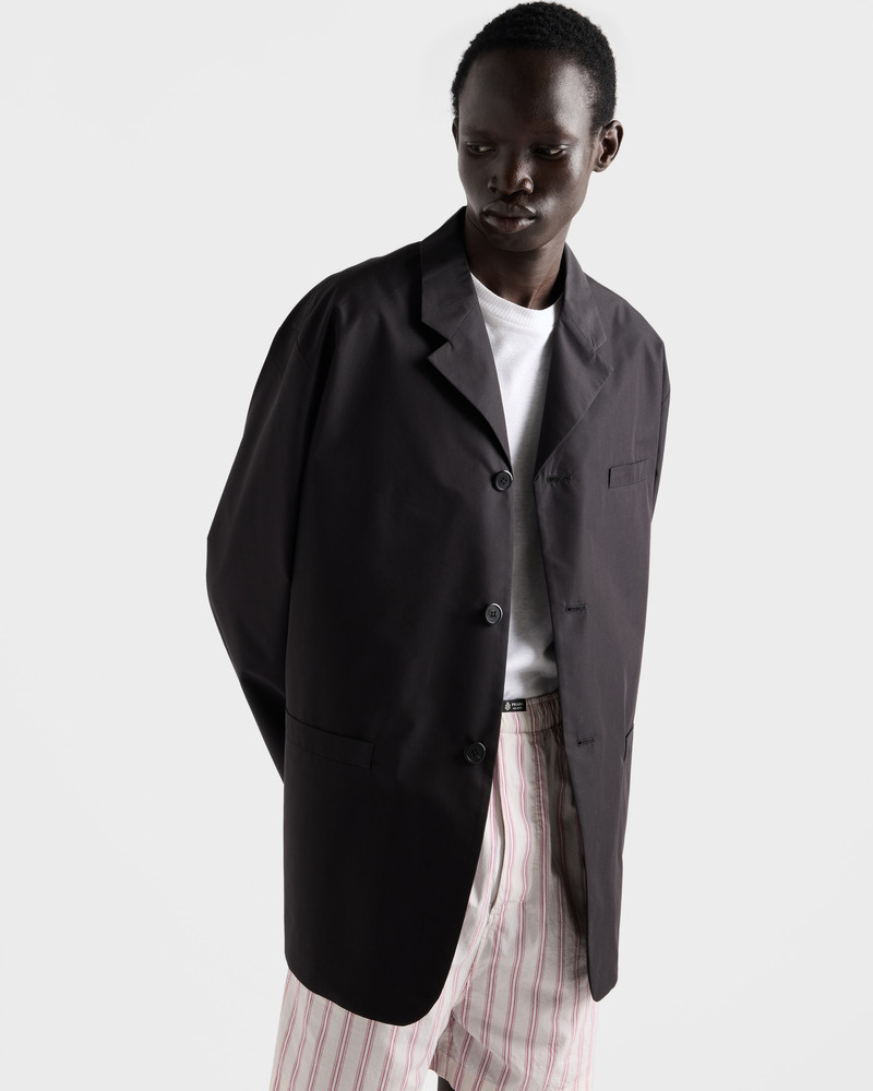 Single-breasted technical cotton jacket 3