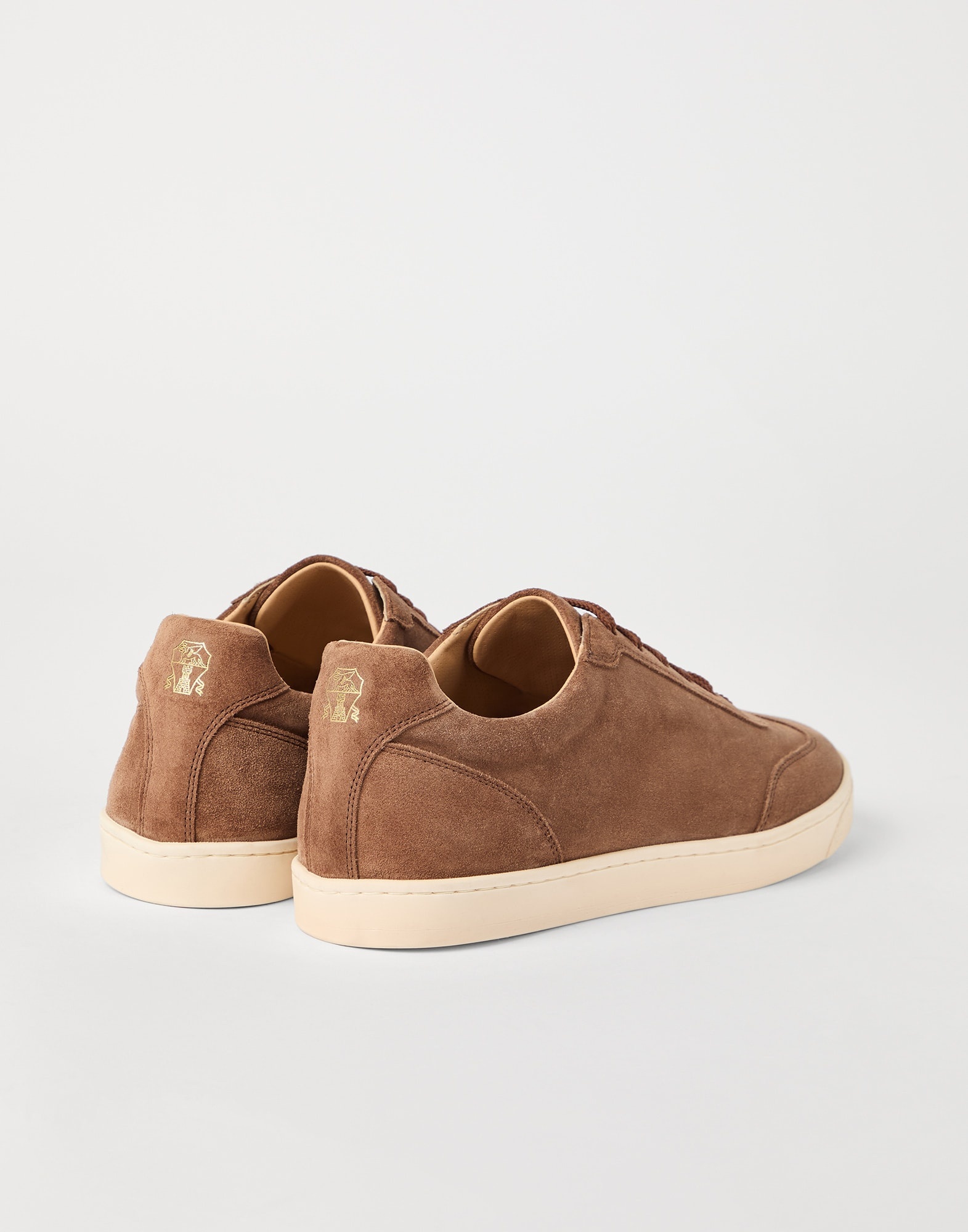 Washed suede sneakers with natural rubber sole - 2