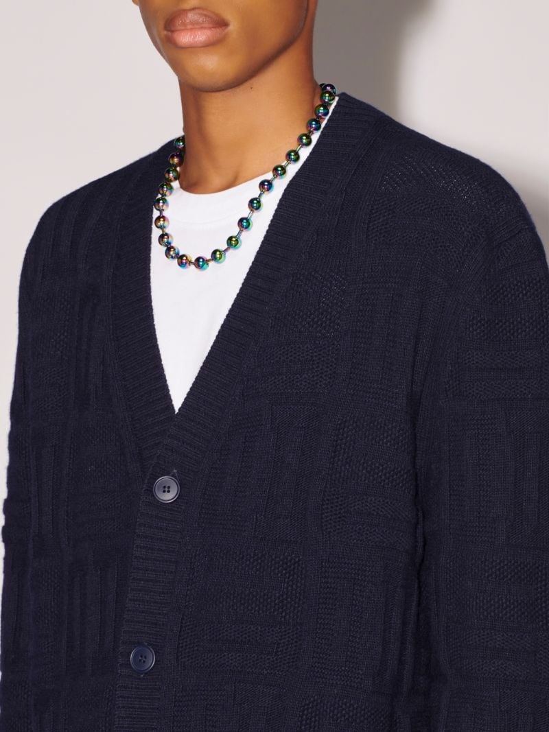 Monogram Knit Cardigan - 8