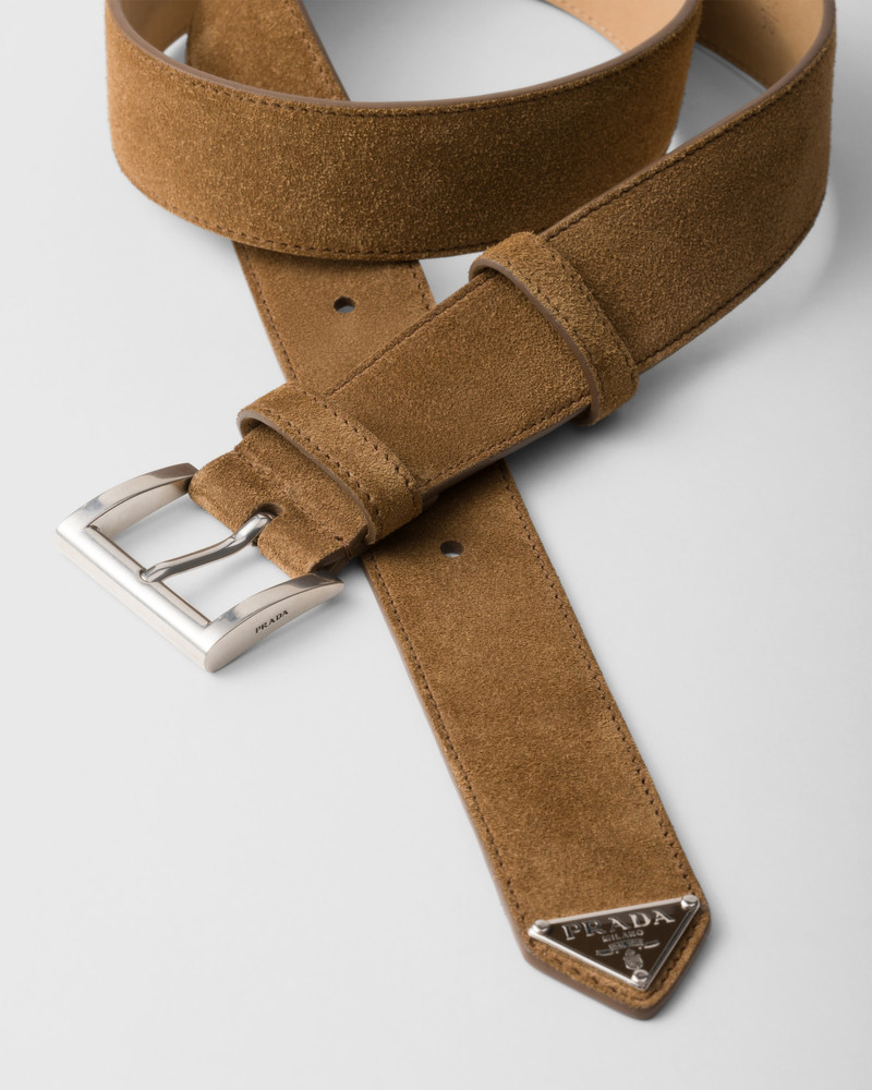 Prada Suede belt outlook