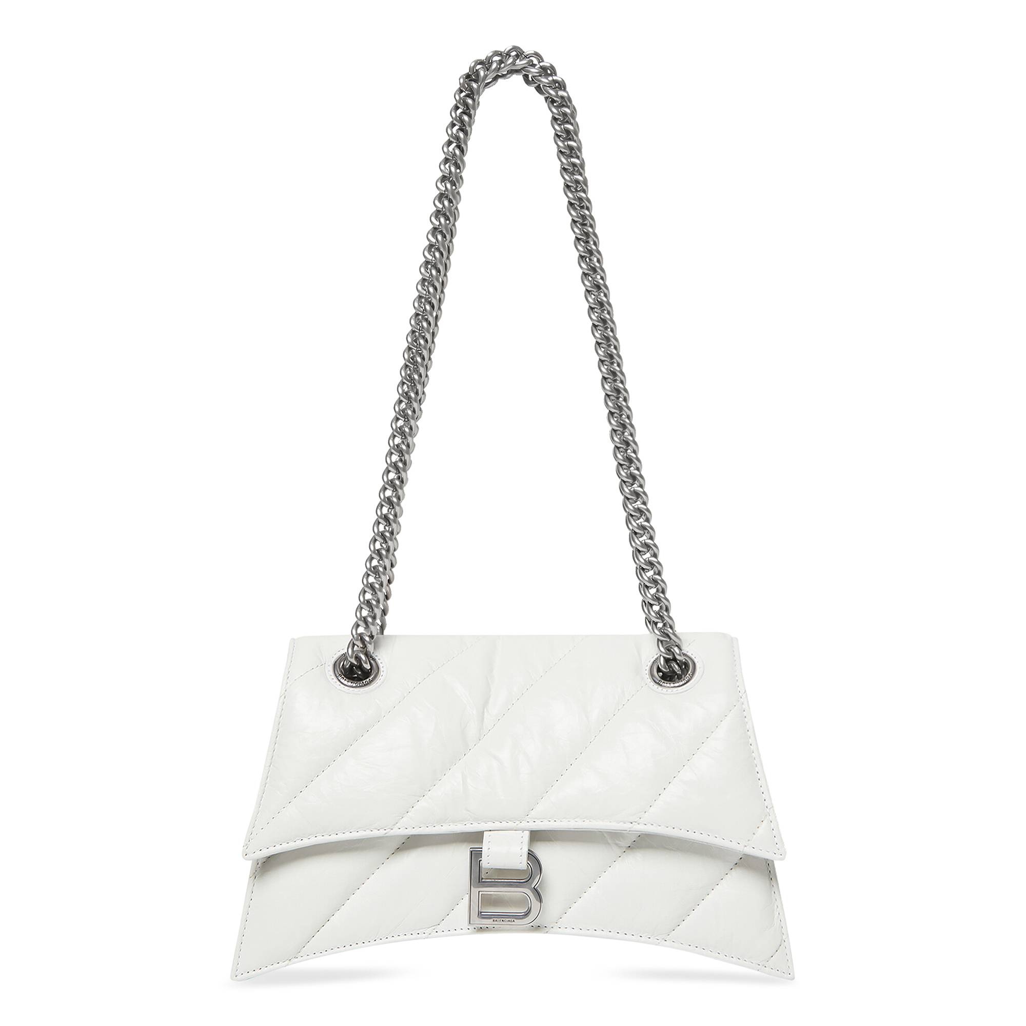 Balenciaga Small Crush Chain Bag 'Optic White' - 1