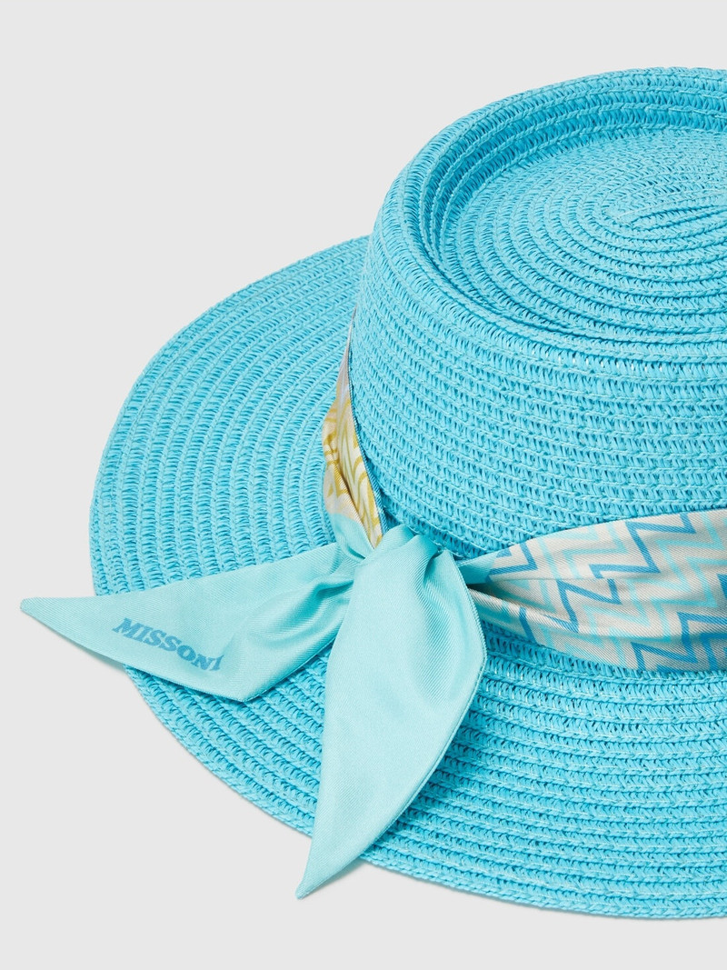 Missoni Straw hat with zigzag-patterned band outlook