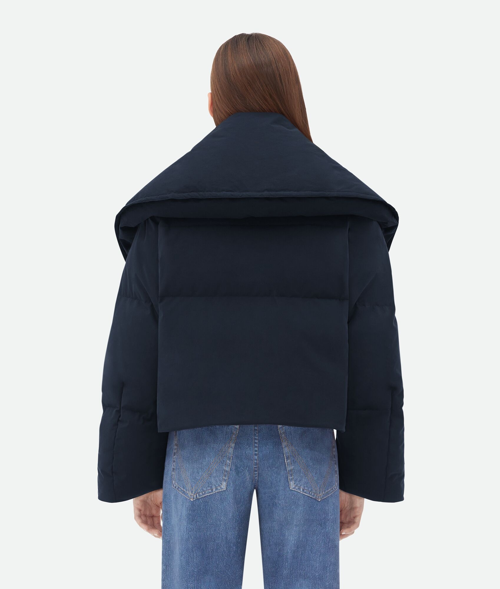 Frosted Poplin Cropped Puffer Jacket - 3