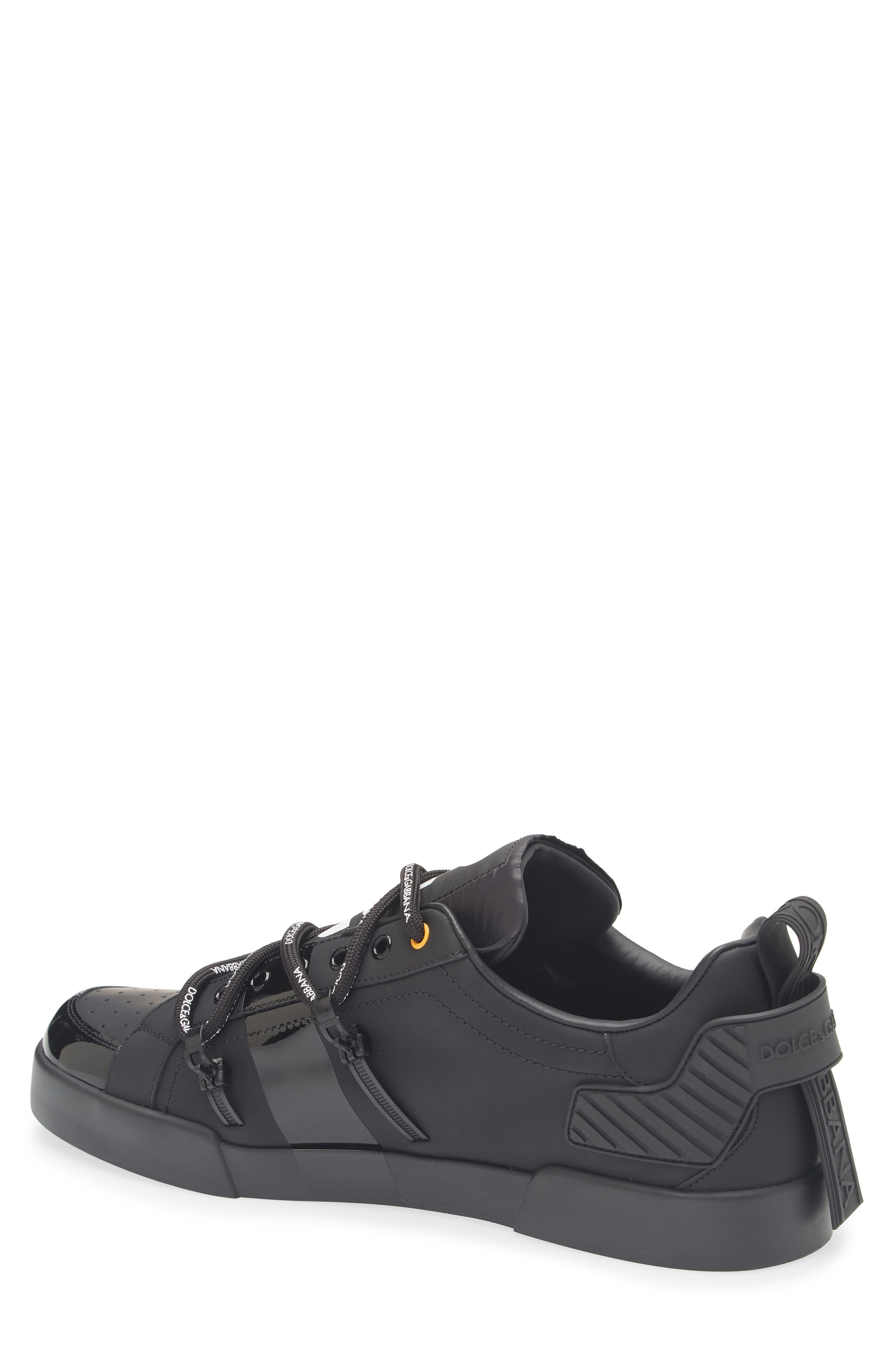 Dolce&Gabbana Portofino Lightweight Sneaker in 89690 Black/White at Nordstrom - 2