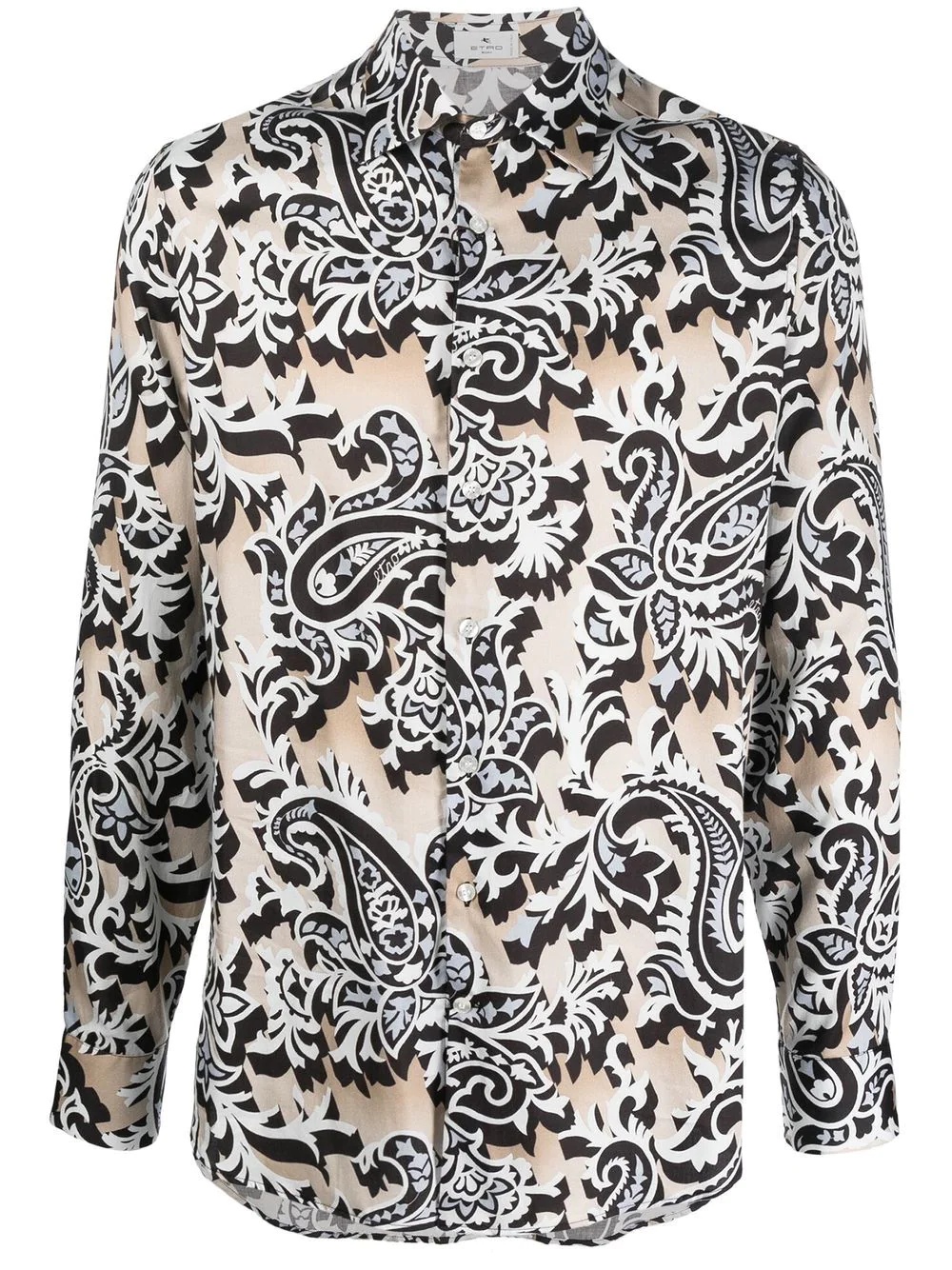 paisley-print cotton shirt - 1