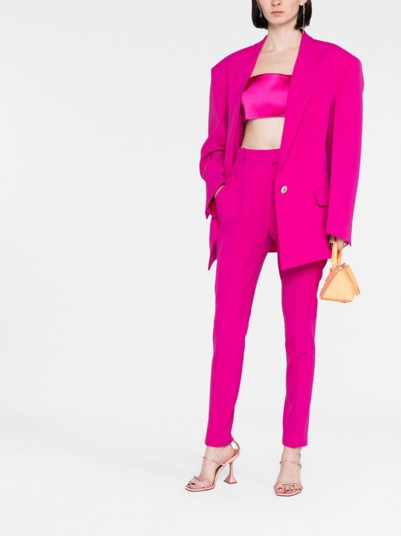 Berry high-waisted tailored trousers - 2