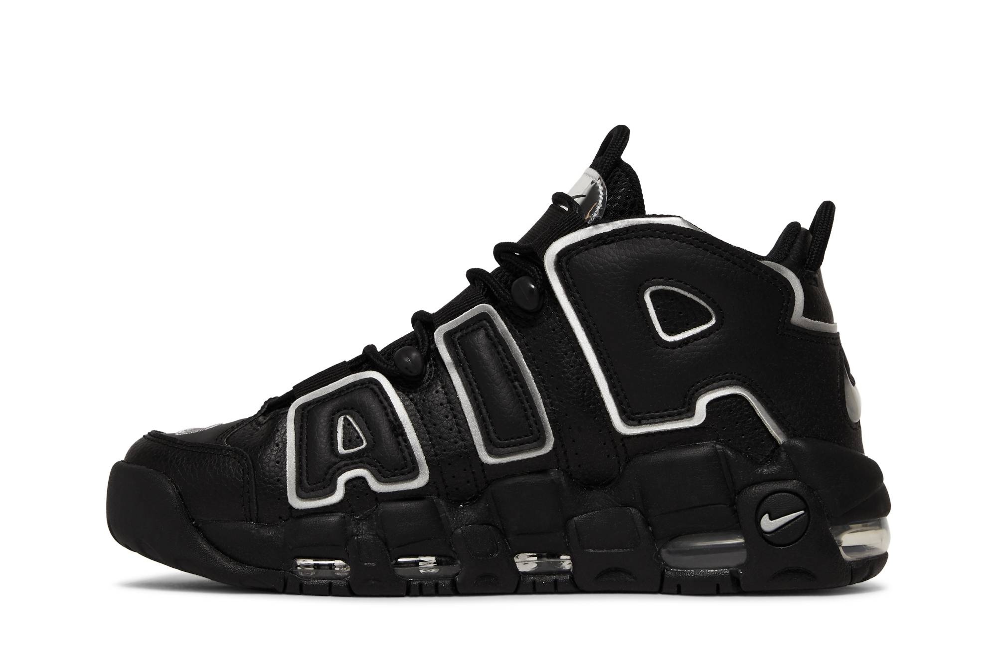 Wmns Air More Uptempo 'Black Metallic Silver' - 3