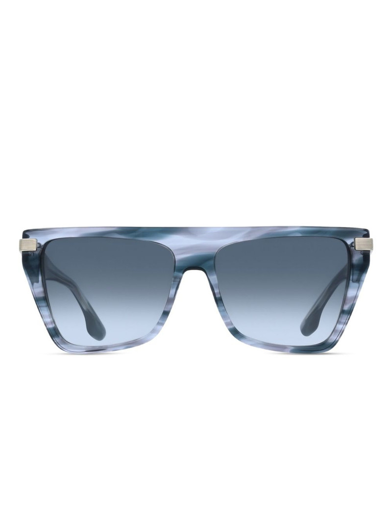 horn-effect square sunglasses 1