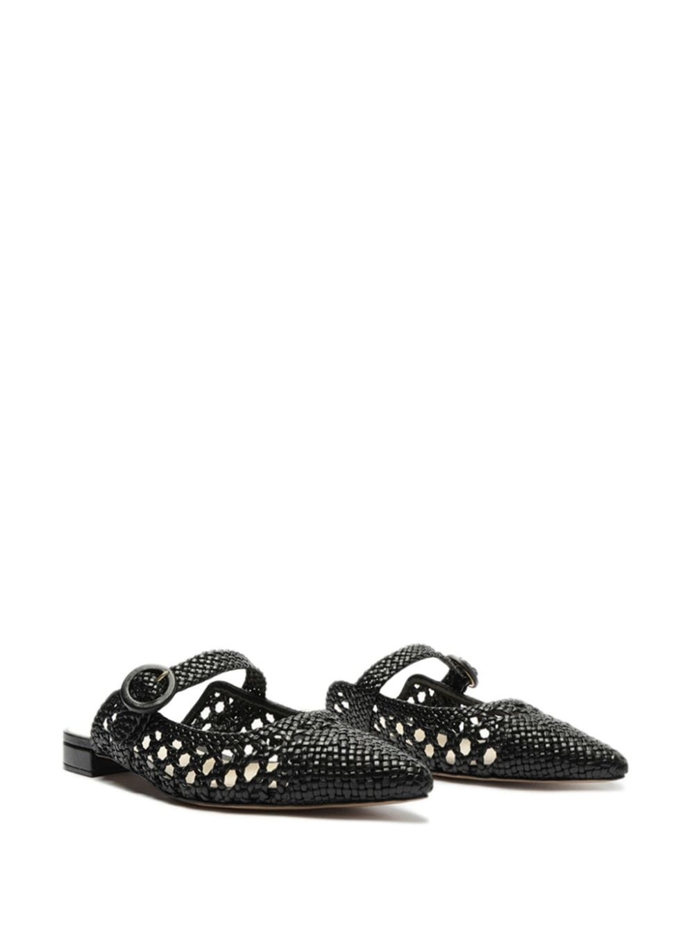 Dallas interwoven leather mules - 2