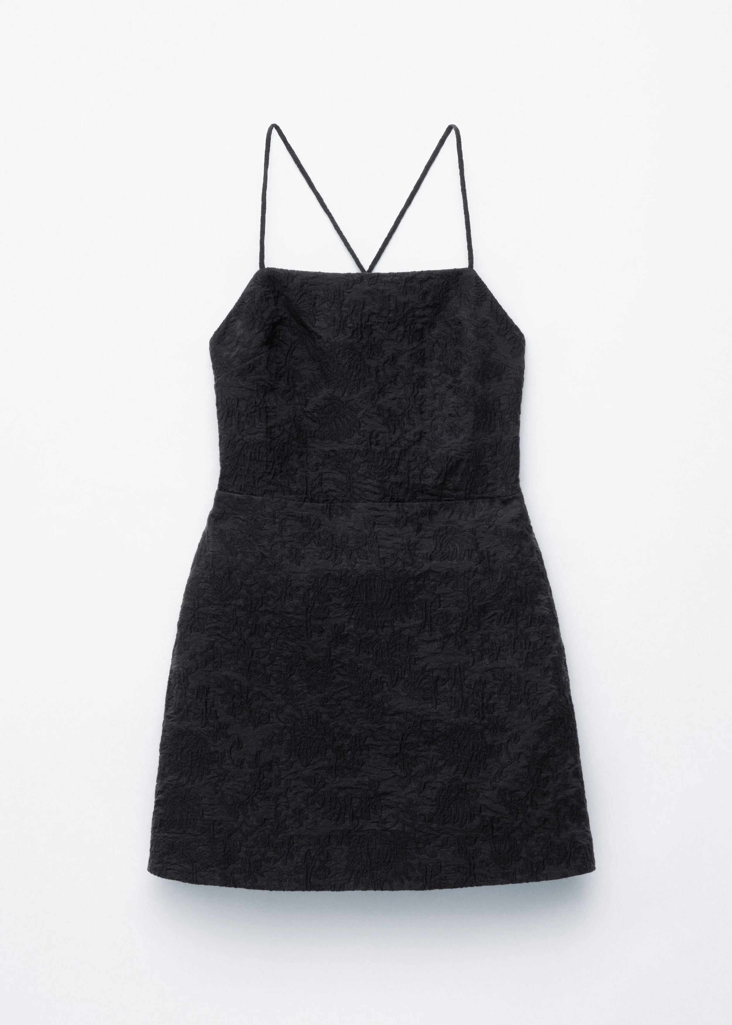 Jacquard Apron Mini Dress - 1