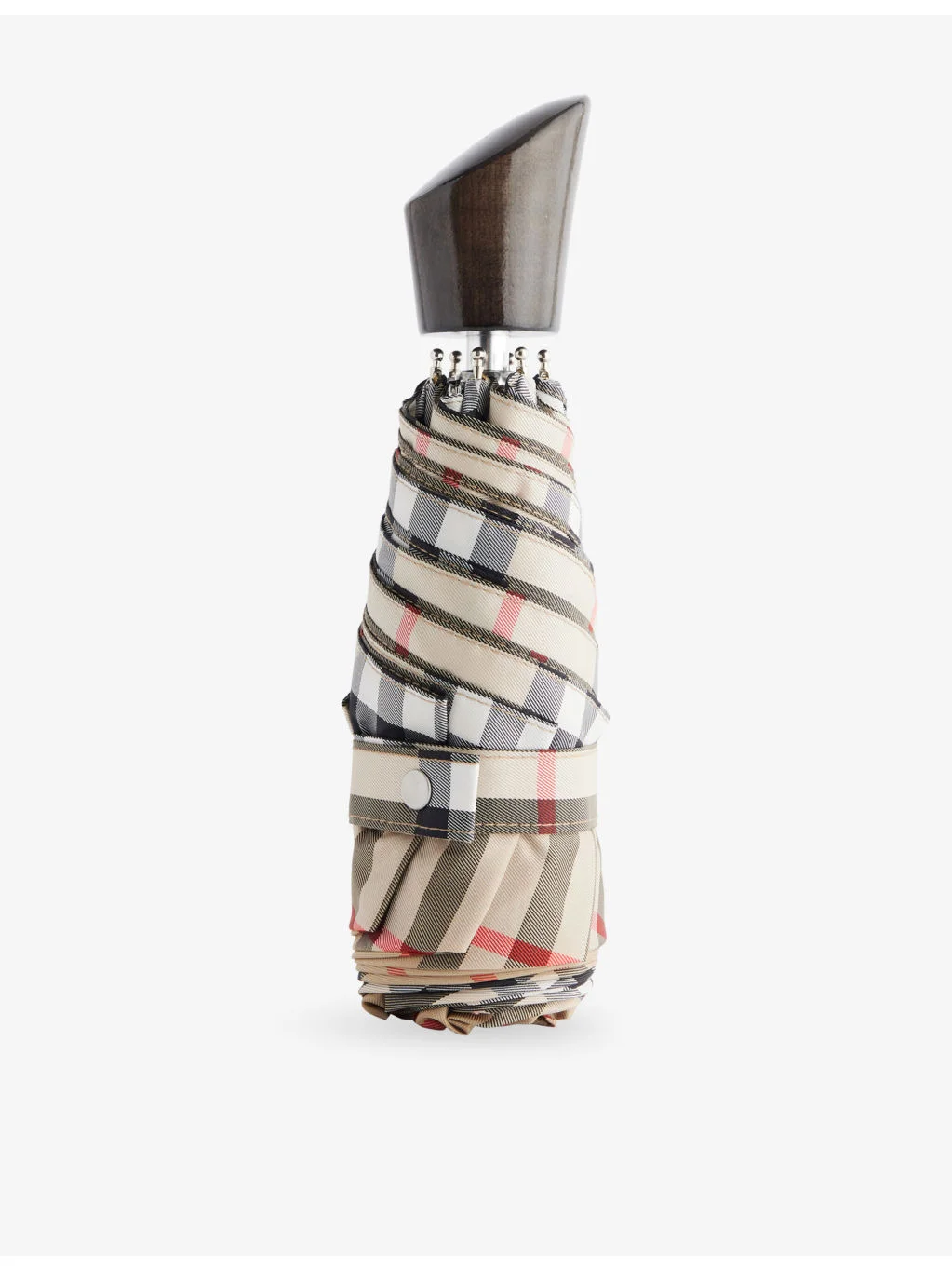 Checked Folding Compact Umbrella - 1
