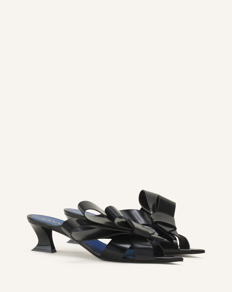 Lanvin CADEAU LEATHER MULES WITH HEEL outlook