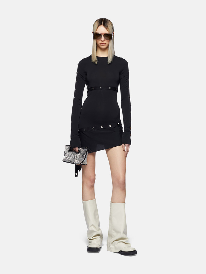 THE ATTICO BLACK MINI DRESS outlook