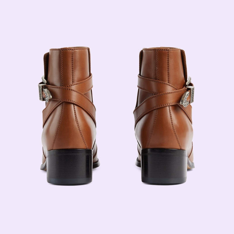 GUCCI Men's ankle boot with buckle outlook