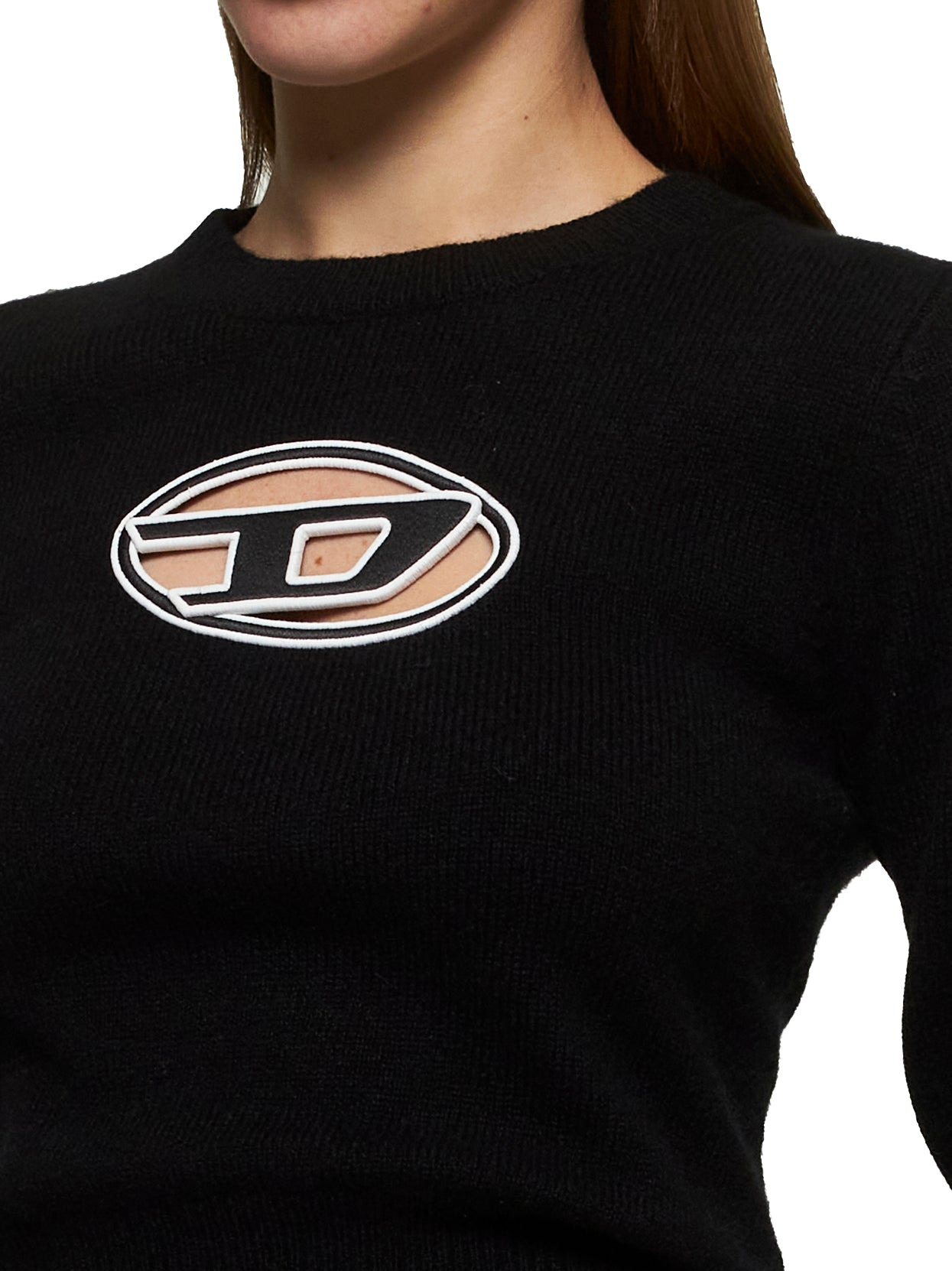 Diesel Women Black Cashmere Blend M-Areesa Sweater - 5
