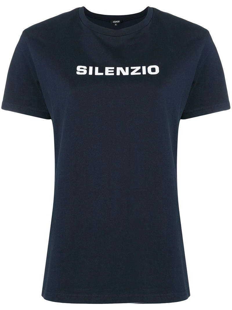 Silenzio print T-shirt 1