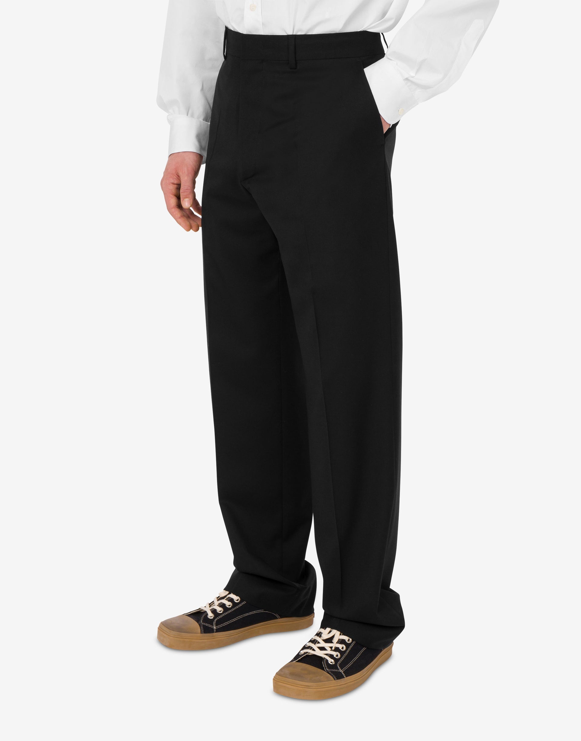 WOOL CANVAS PANTS - 2