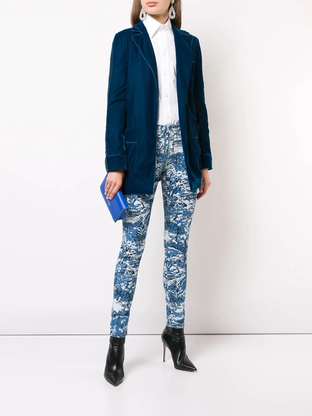 printed skinny jeans - 2