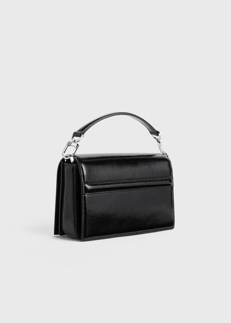 Mini T-flap naplack bag black 6