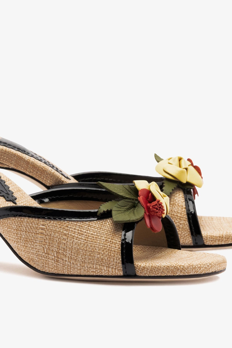 Juliette Mule Beige Raffia 4