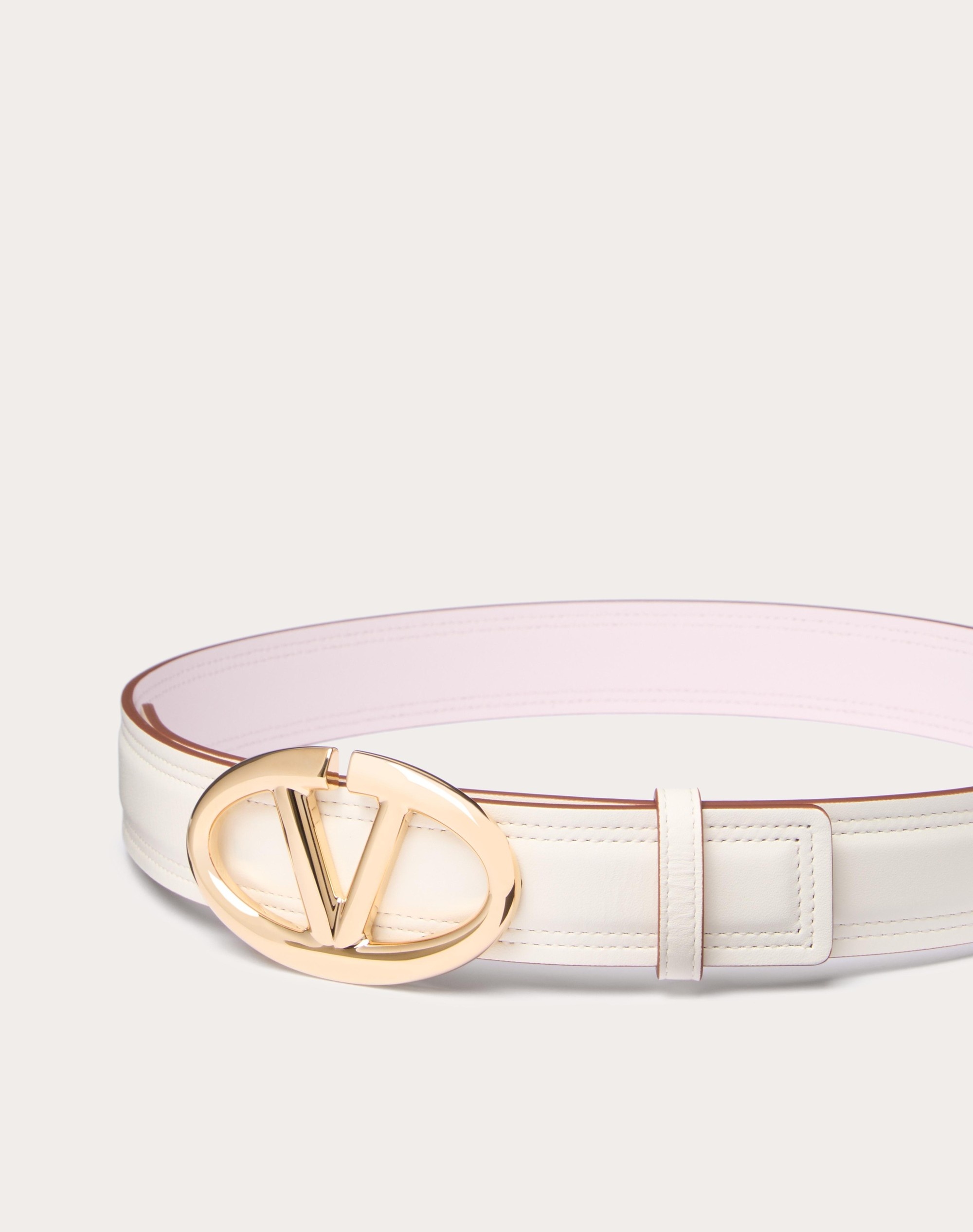 THE BOLD EDITION VLOGO SHINY CALFSKIN BELT 30 MM - 4