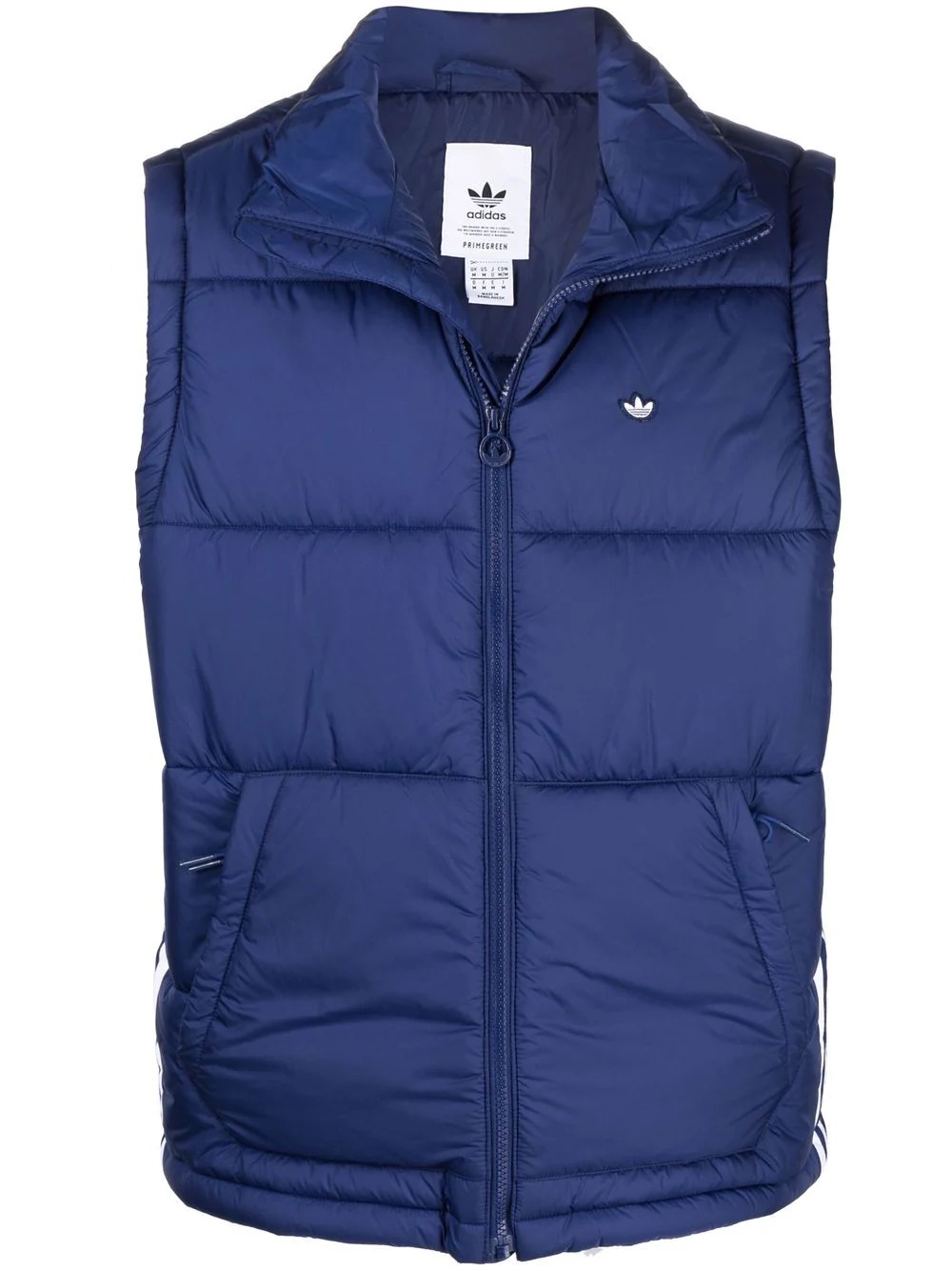 logo-patch padded gilet - 1