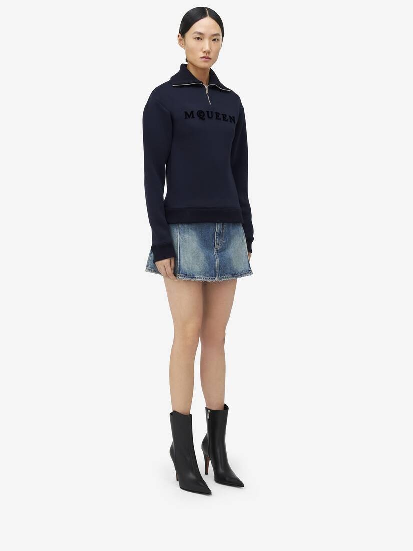 McQueen Logo Zip Sweatshirt - 4