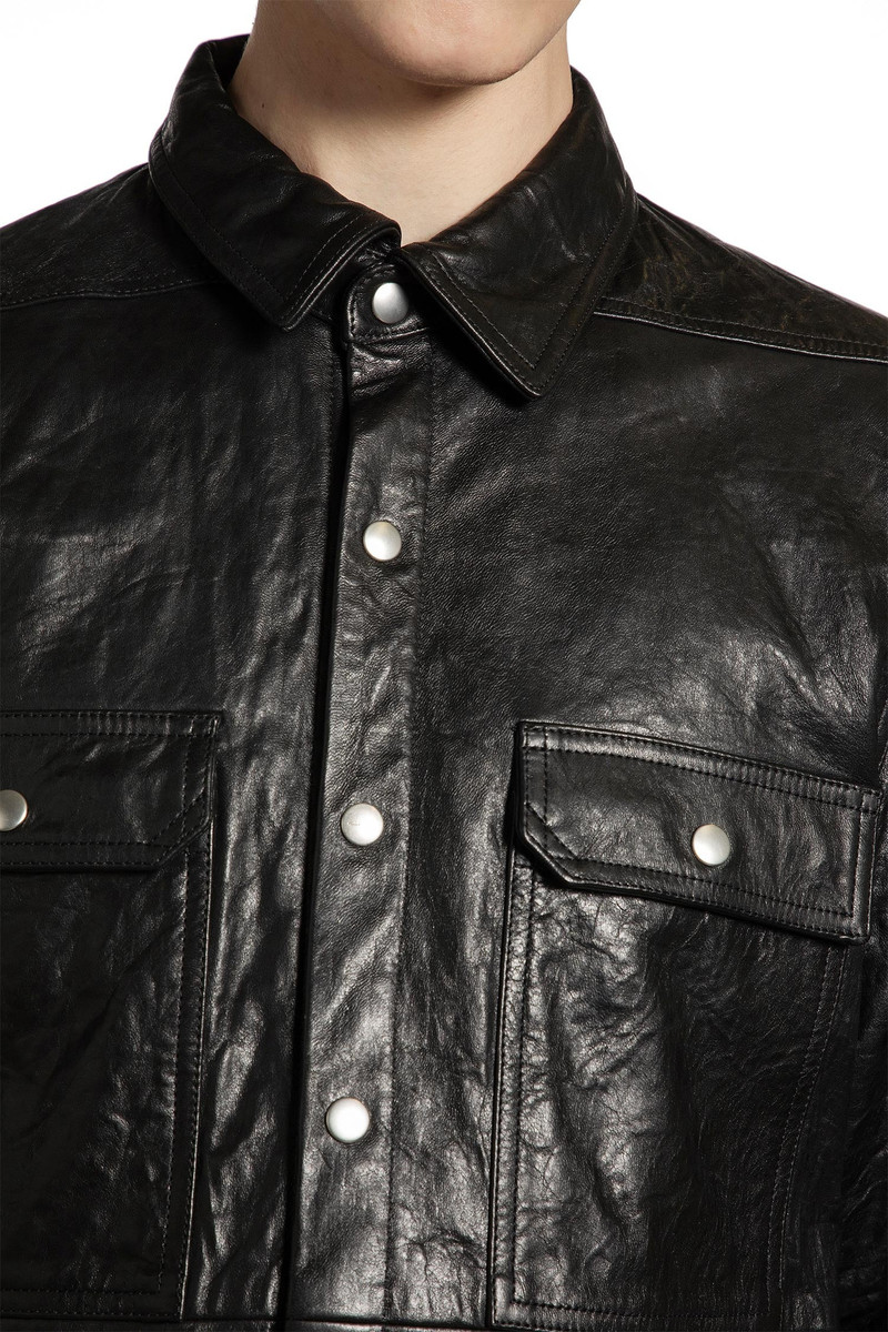 Rick Owens Temple Outershirt In Tumbled Lamb outlook