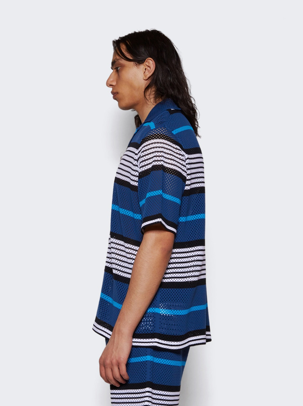 Knit V Neck Shirt Rich Navy - 4