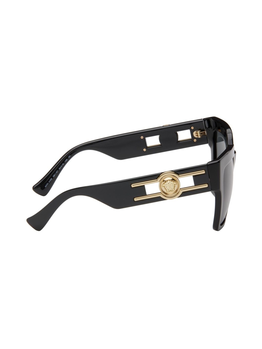 Black Medusa Deco Butterfly Sunglasses - 2