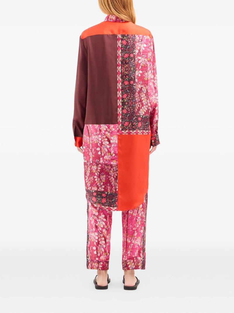 patchwork-design long-sleeve shirt 4