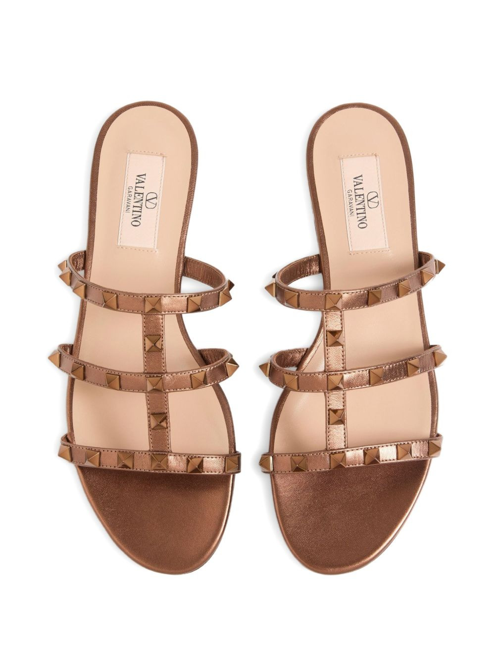 Valentino Garavani Rockstud leather flat sandals - 6