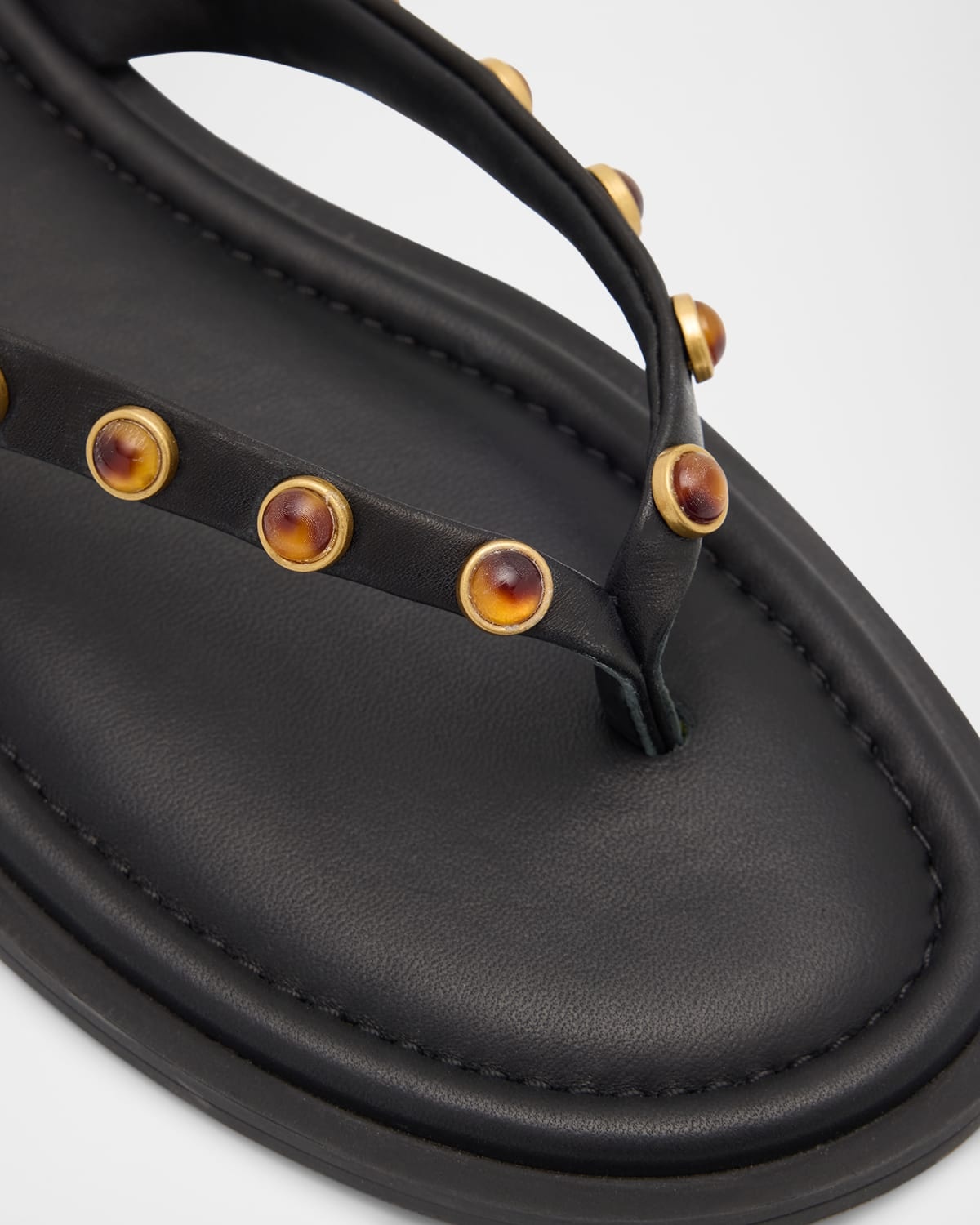 Cabochon Gia Thong Sandals - 4