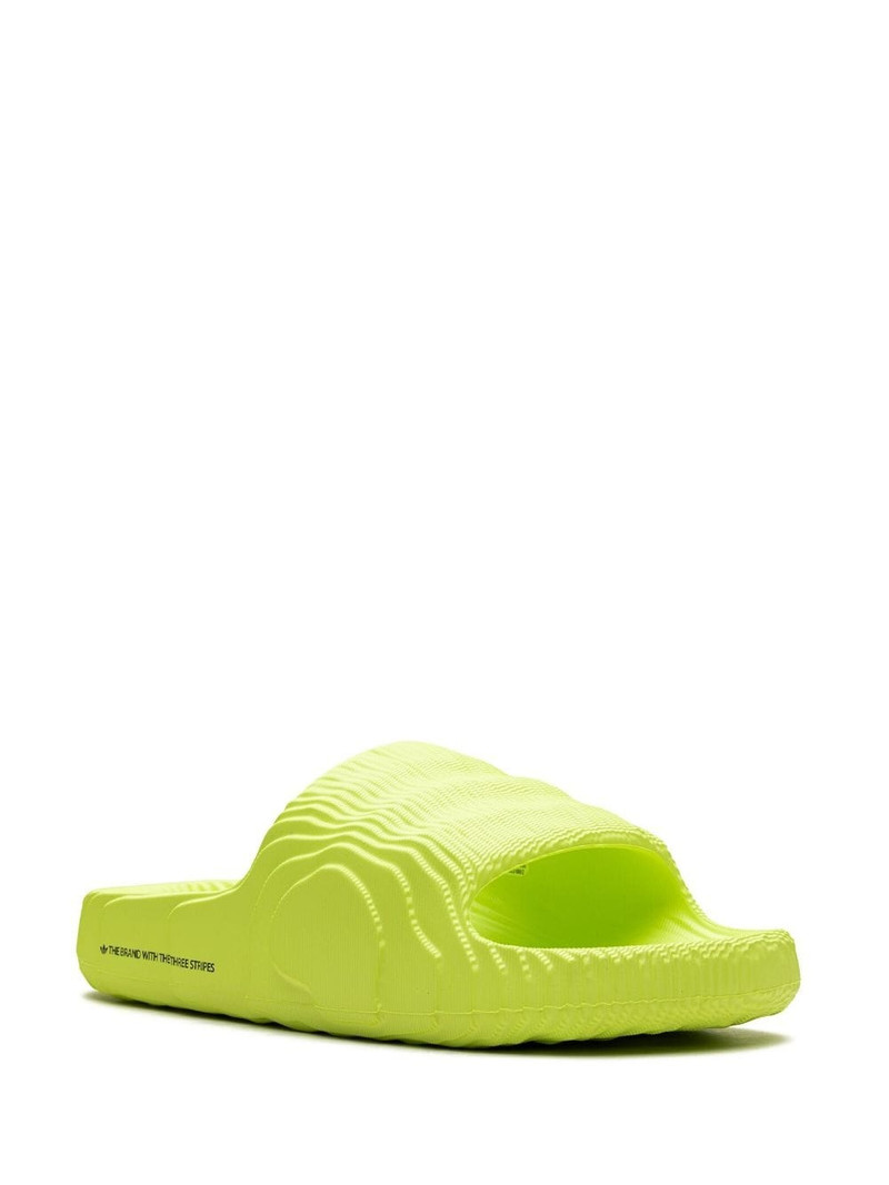 adidas Adilette 22 "Solar Yellow" slides outlook