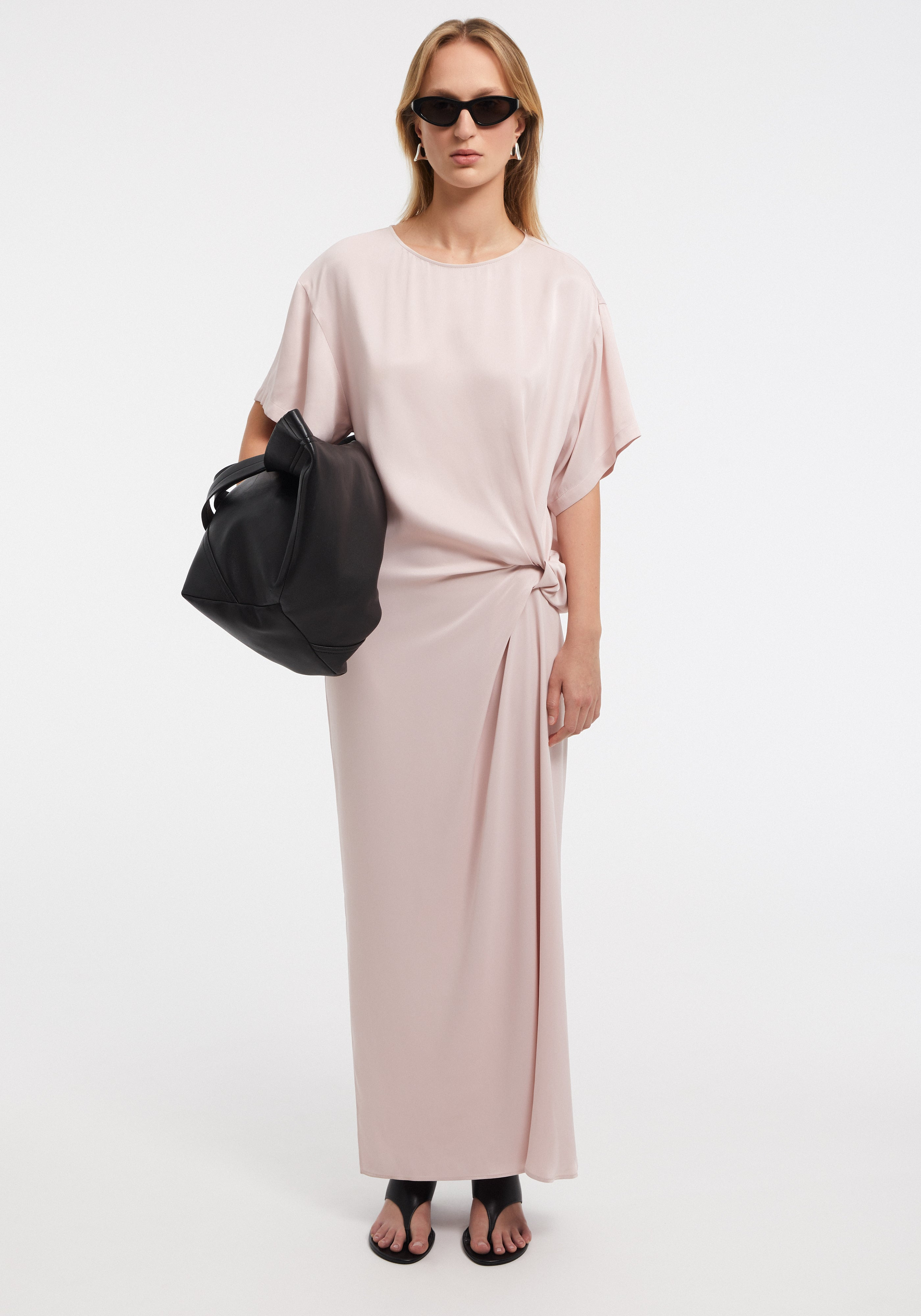 BIRD
Knot detail satin dress - 2