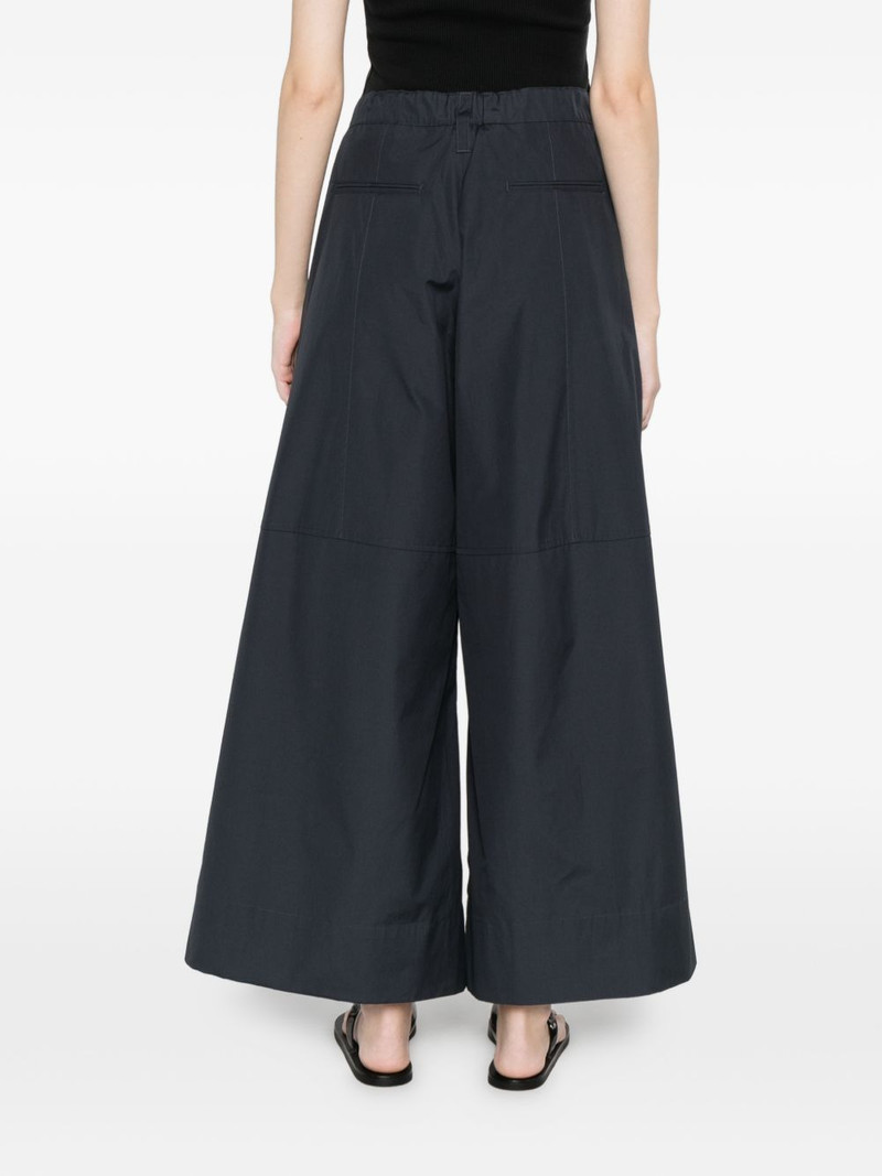 drawstring-fastening wide-leg trousers 4
