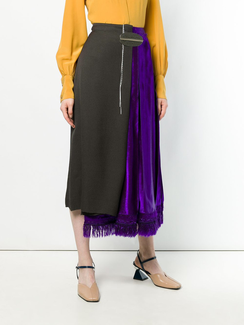 asymmetric wrap front skirt 3