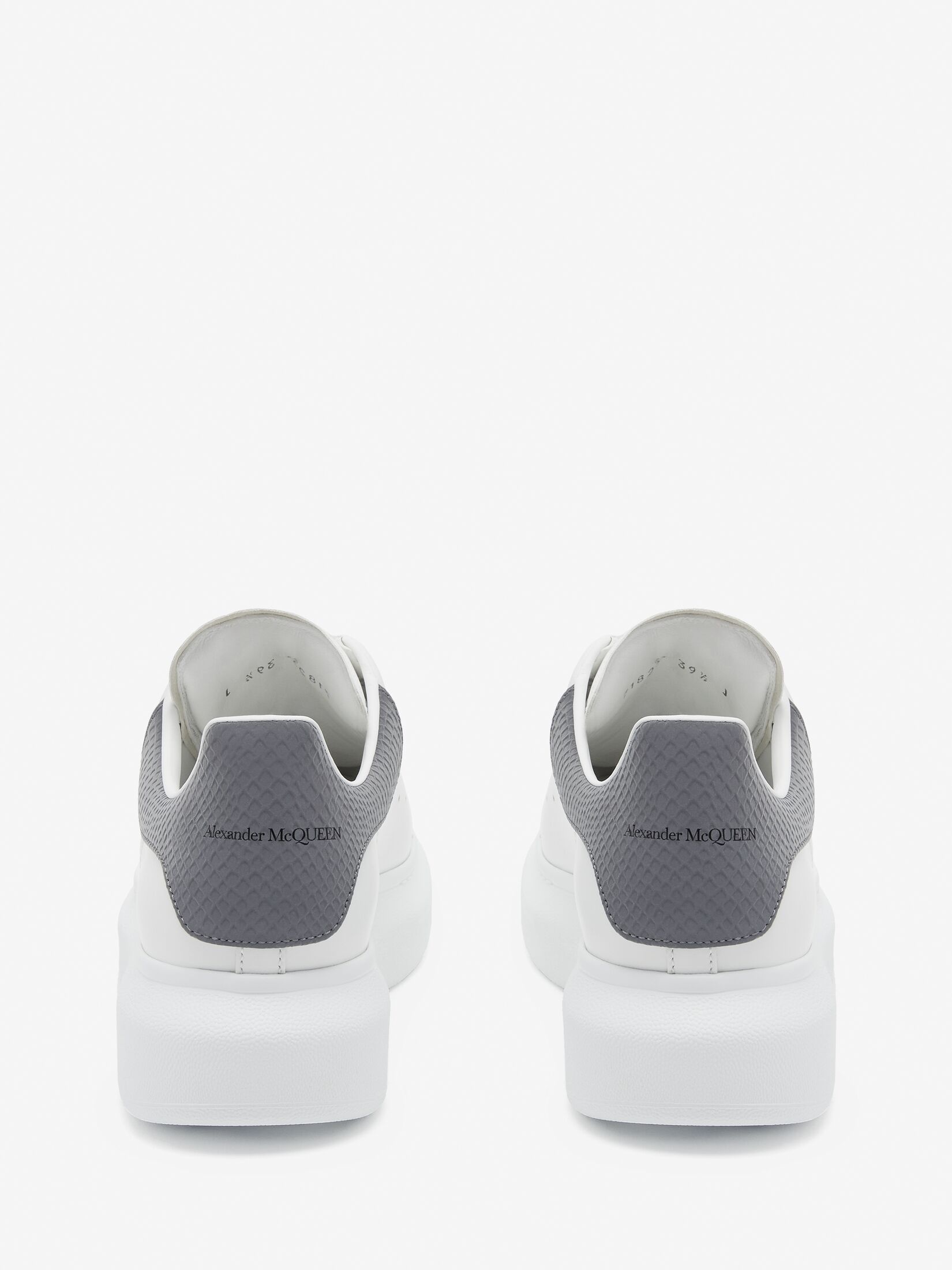 Alexander McQueen Women's Oversized Sneaker in White/grey