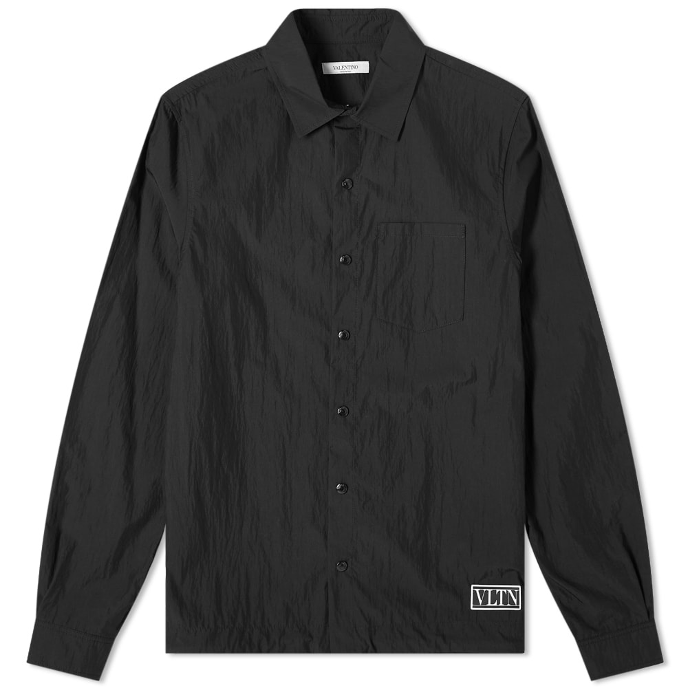 Valentino VLTN Rubber Patch Drawstring Nylon Overshirt - 1